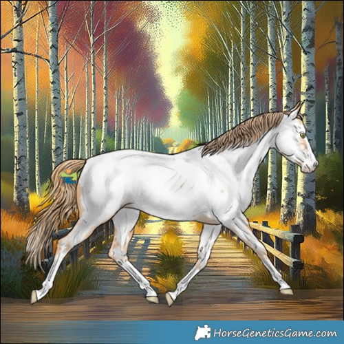 Horse Color:Gold Champagne Splash Appaloosa 