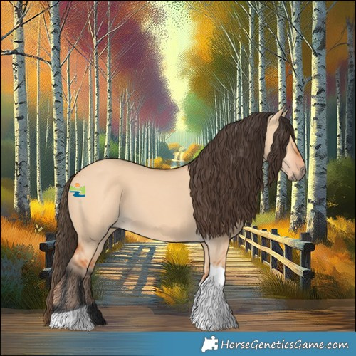 Horse Color:Bay Dun Tobiano