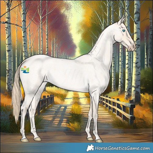 Horse Color:Perlino Roan