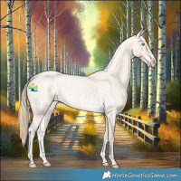 Horse Color:Perlino Roan 