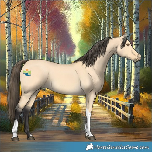 Horse Color:Buckskin Dun Tobiano 