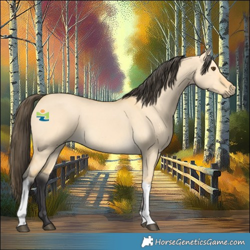 Horse Color:Buckskin Dun Tobiano 