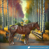 Horse Color:Powder White Liver Chestnut 