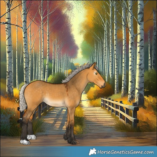 Horse Color:Gray Silver Buckskin Dun