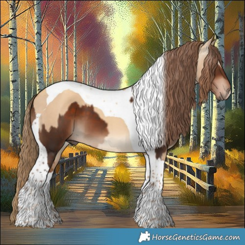 Horse Color:Liver Chestnut Tobiano  and Gray Gold Champagne Dun Tobiano 