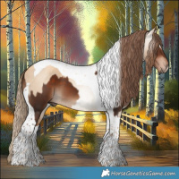 Horse Color:Liver Chestnut Tobiano  and Gray Gold Champagne Dun Tobiano 
