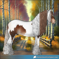 Horse Color:Liver Chestnut Tobiano and Gray Gold Champagne Dun Tobiano