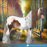 Horse Color:Liver Chestnut Tobiano  and Gray Gold Champagne Dun Tobiano 