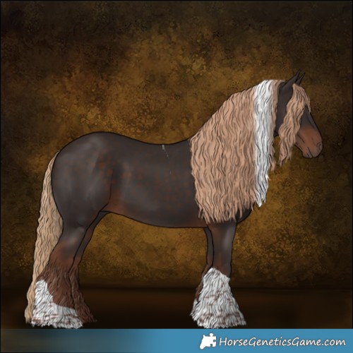 Horse Color:Liver Chestnut Tobiano 