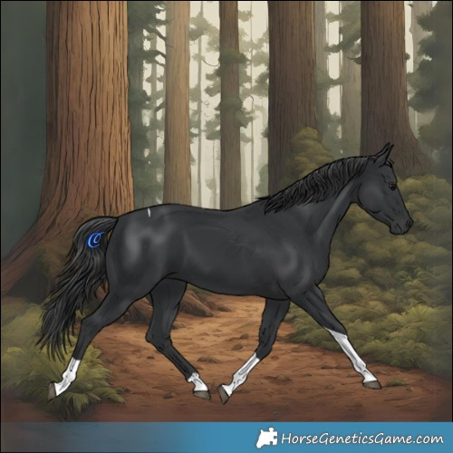 Horse Color:Black Tobiano