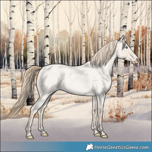 Horse Color:Smoky Creme Roan Dun 