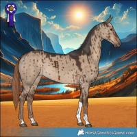 Horse Color:Liver Red Dun Tobiano Brindle 