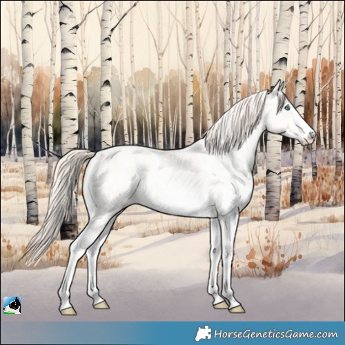 Horse Color:Classic Cream Champagne Pearl Sabino
