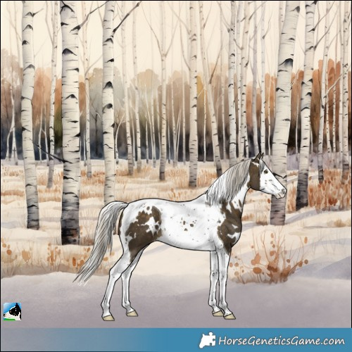 Horse Color:White Spotted Silver Buckskin Splash Tobiano 