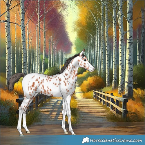 Horse Color:Bay Merle Tobiano Appaloosa