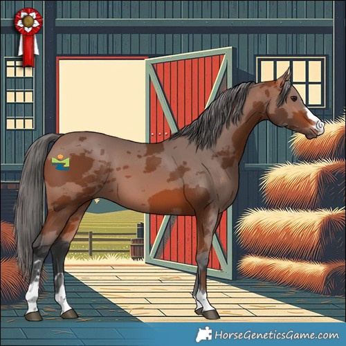Horse Color:Bay Merle 