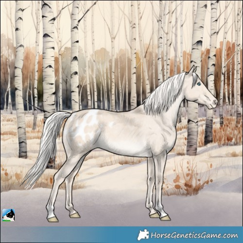 Horse Color:Cremello Dun Blanket Brindle 