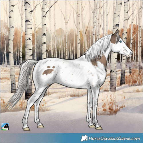 Horse Color:Silver Grullo Splash Tobiano 