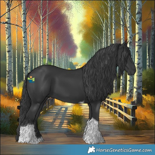 Horse Color:Black Tobiano 