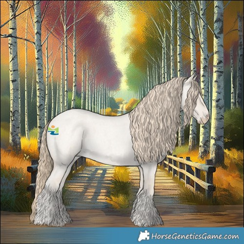 Horse Color:Smoky Creme Roan Dun 