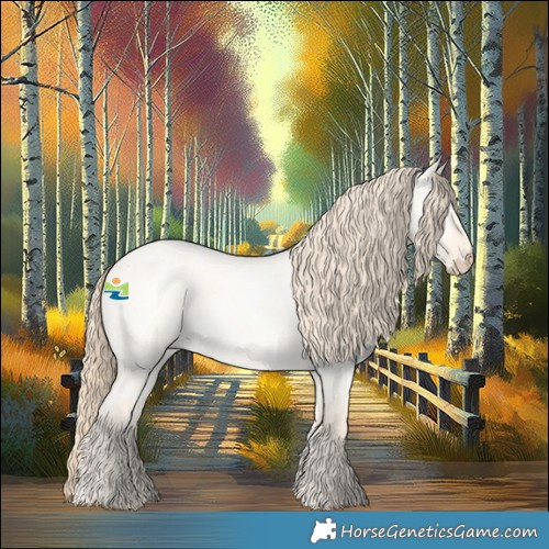 Horse Color:Perlino Roan Dun 