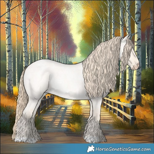 Horse Color:Perlino Roan Dun 