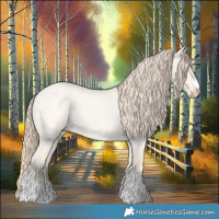 Horse Color:Perlino Roan Dun