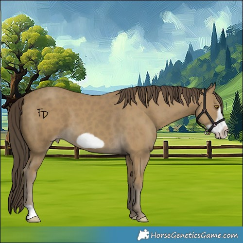 Horse Color:Classic Cream Champagne Frame 