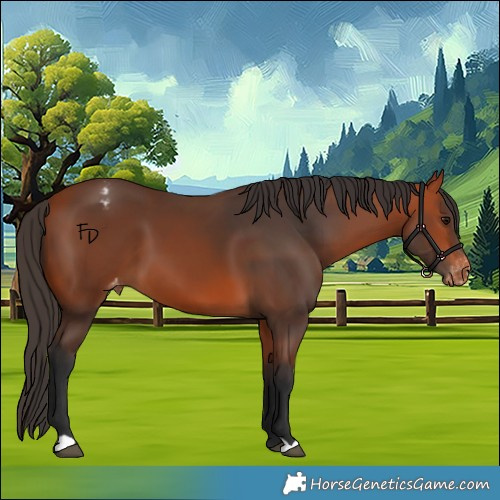 Horse Color:Bay Appaloosa 