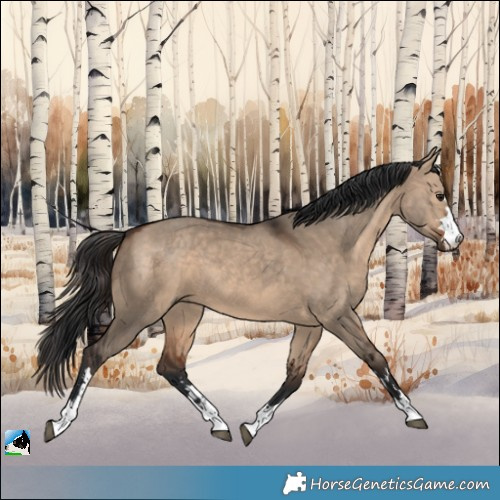 Horse Color:Brown Dun  and Brown Dun 