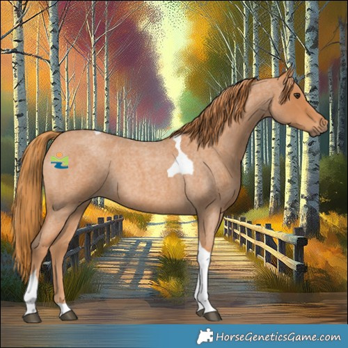 Horse Color:Red Roan Tobiano