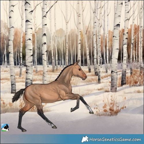 Horse Color:Bay Dun Tobiano 