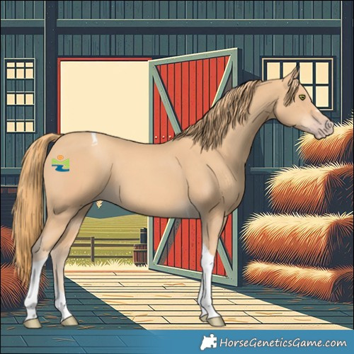 Horse Color:Gold Champagne Tobiano 