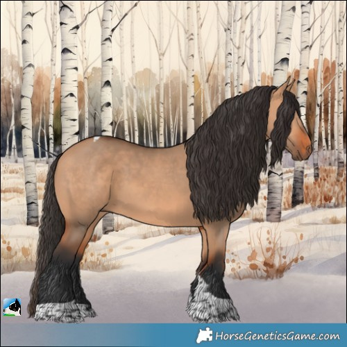 Horse Color:Bay Dun Tobiano 