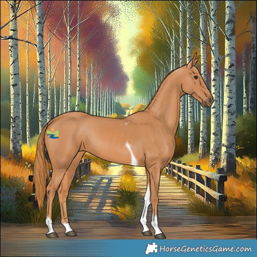 Horse Color:Chestnut Tobiano 