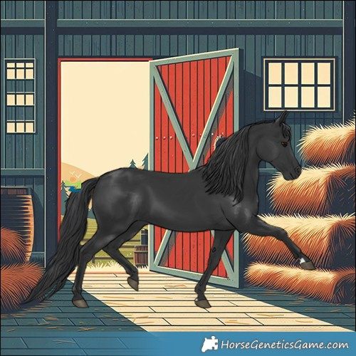 Horse Color:Black 