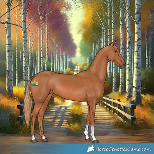 Horse Color:Chestnut Tobiano 