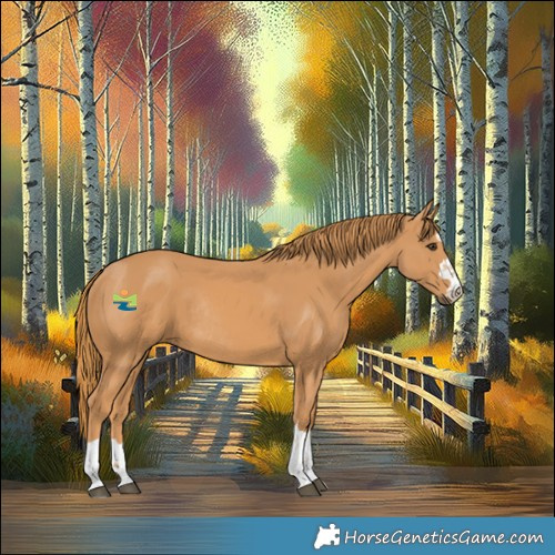 Horse Color:Chestnut Rabicano 