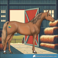 Horse Color:Chestnut Rabicano 