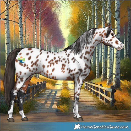 Horse Color:Bay Appaloosa 