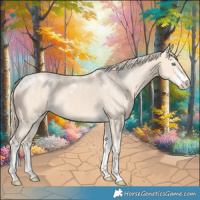 Horse Color:Powder White Perlino 