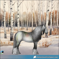 Horse Color:Powder White Gray Liver Chestnut Tobiano 