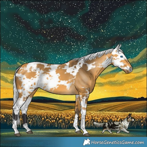 Horse Color:Buckskin Harlequin Merle Tobiano
