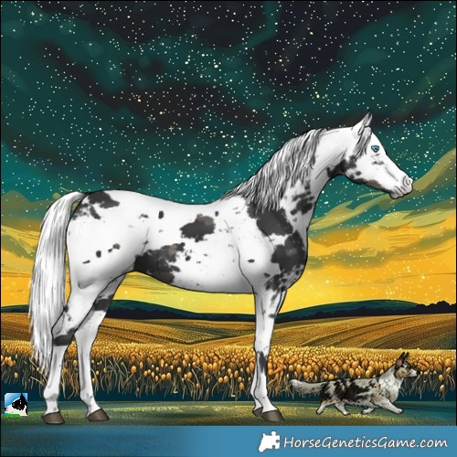 Horse Color:Black Harlequin Merle 