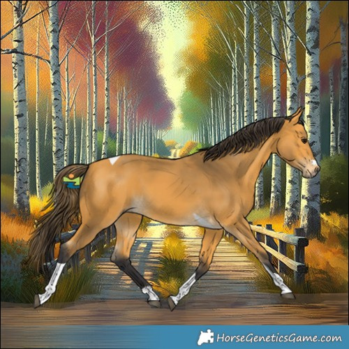 Horse Color:Buckskin Tobiano 