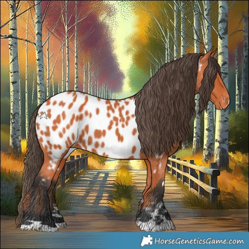 Horse Color:Bay Appaloosa 