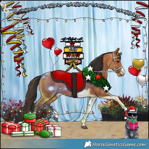 Horse Color:Bay Tobiano Rabicano 