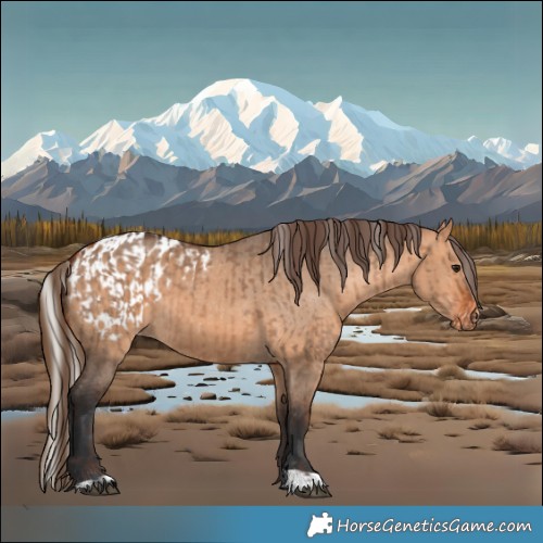 Horse Color:Silver Brown Dun  and Bay Dun Appaloosa 