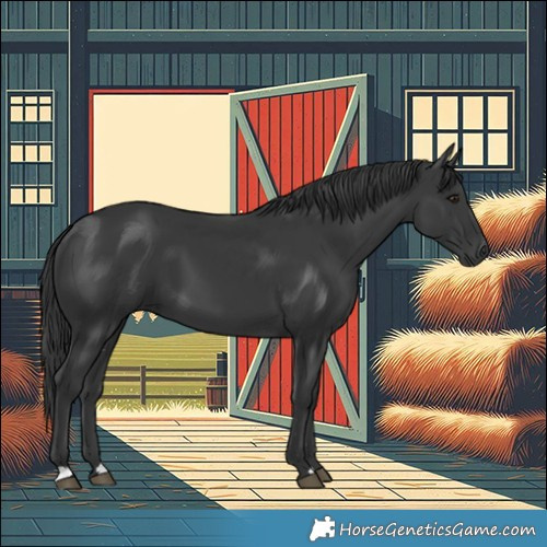 Horse Color:Black 