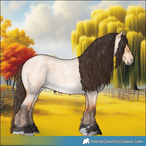 Horse Color:Bay Roan Dun 